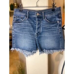 Express Women's High Rise Cut-off Denim Shorts Size 0